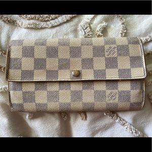 Authentic Vintage Louis Vuitton Sarah Damier Azure Wallet